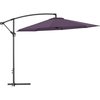 Global Industrial Cantilever Umbrella w/ Crank, Tilt & Cross Brace, Olefin Fabric, 10'W, Navy 436972NV